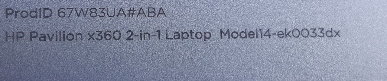 Laptop hp x360 14-ek0033dx. corei5 1235U ipu Alder Lake U..jpg