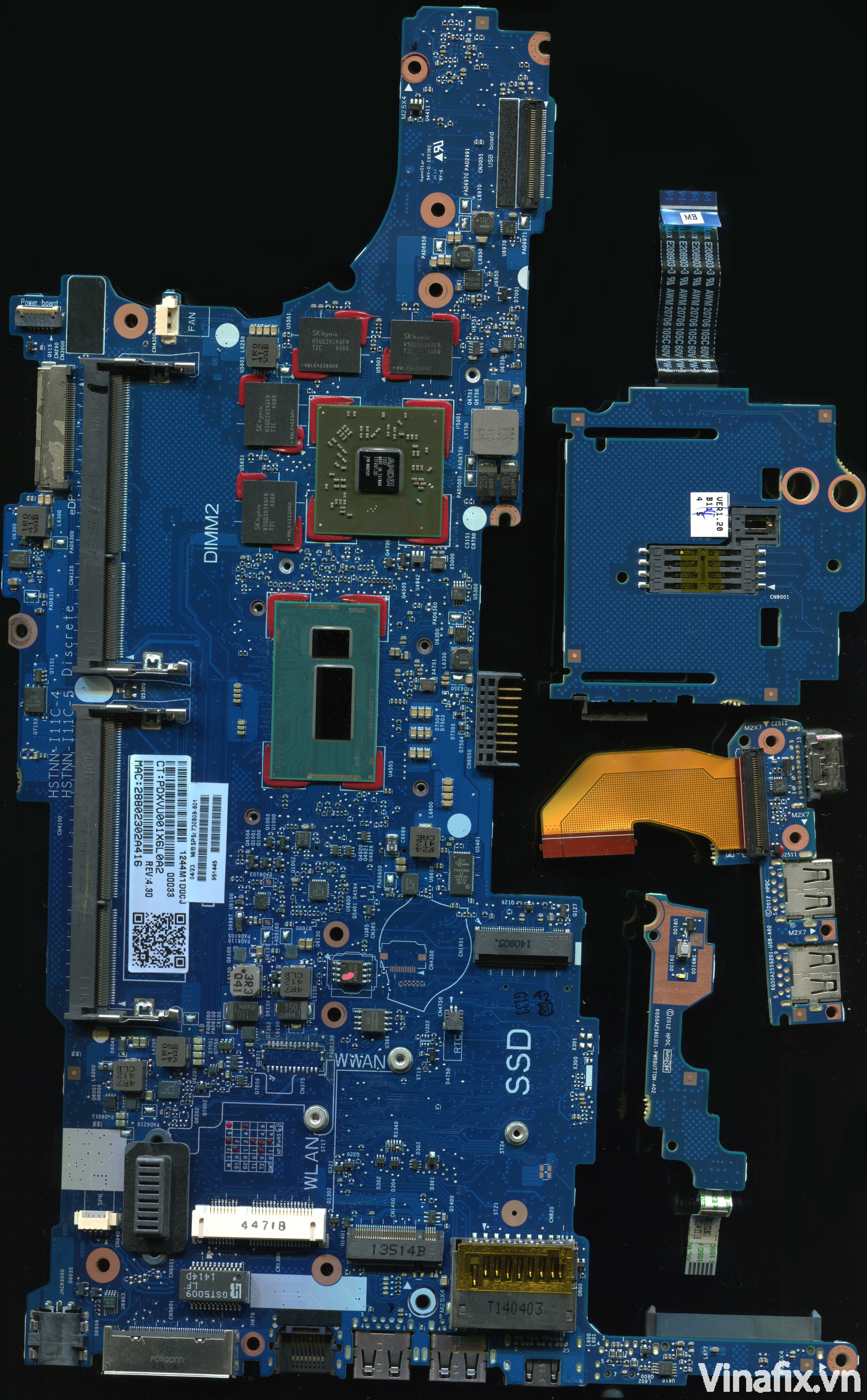 HP Elitebook 840 G1 HSTNN-I11C-4 HSTNN-I11C-5 Discreete 6050A2559101-MB-A03.jpg